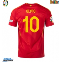 Spania Dani Olmo #10 Hjemmedrakt EM 2024 Kortermet